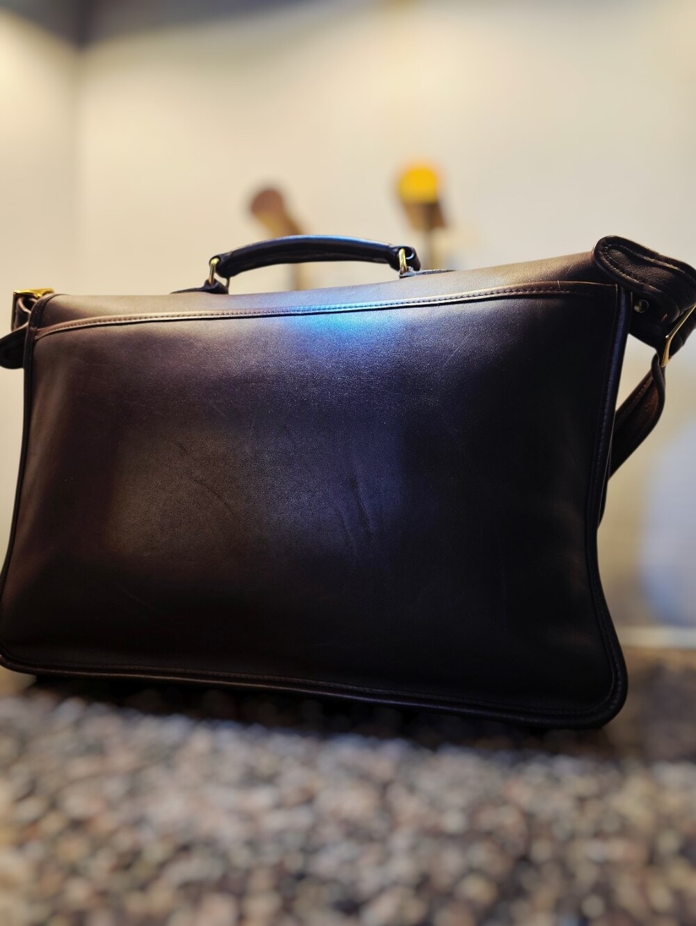 Vintage Coach Briefcase (Devil Wears Prada 2) Metropolitan Style #5180 Mahogany - Picture 2 of 12
